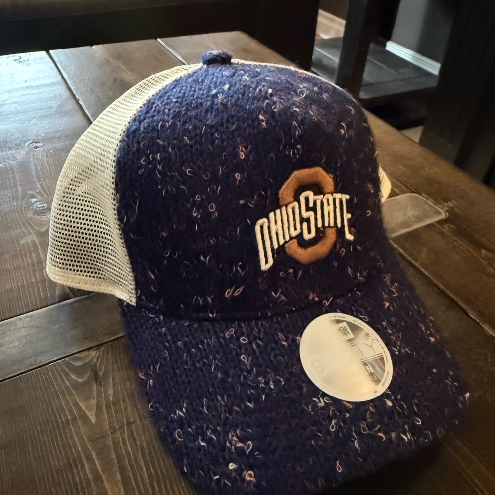 New Era Purple and White Ohio State Trucker Hat